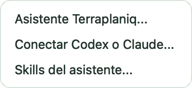 Menú IA